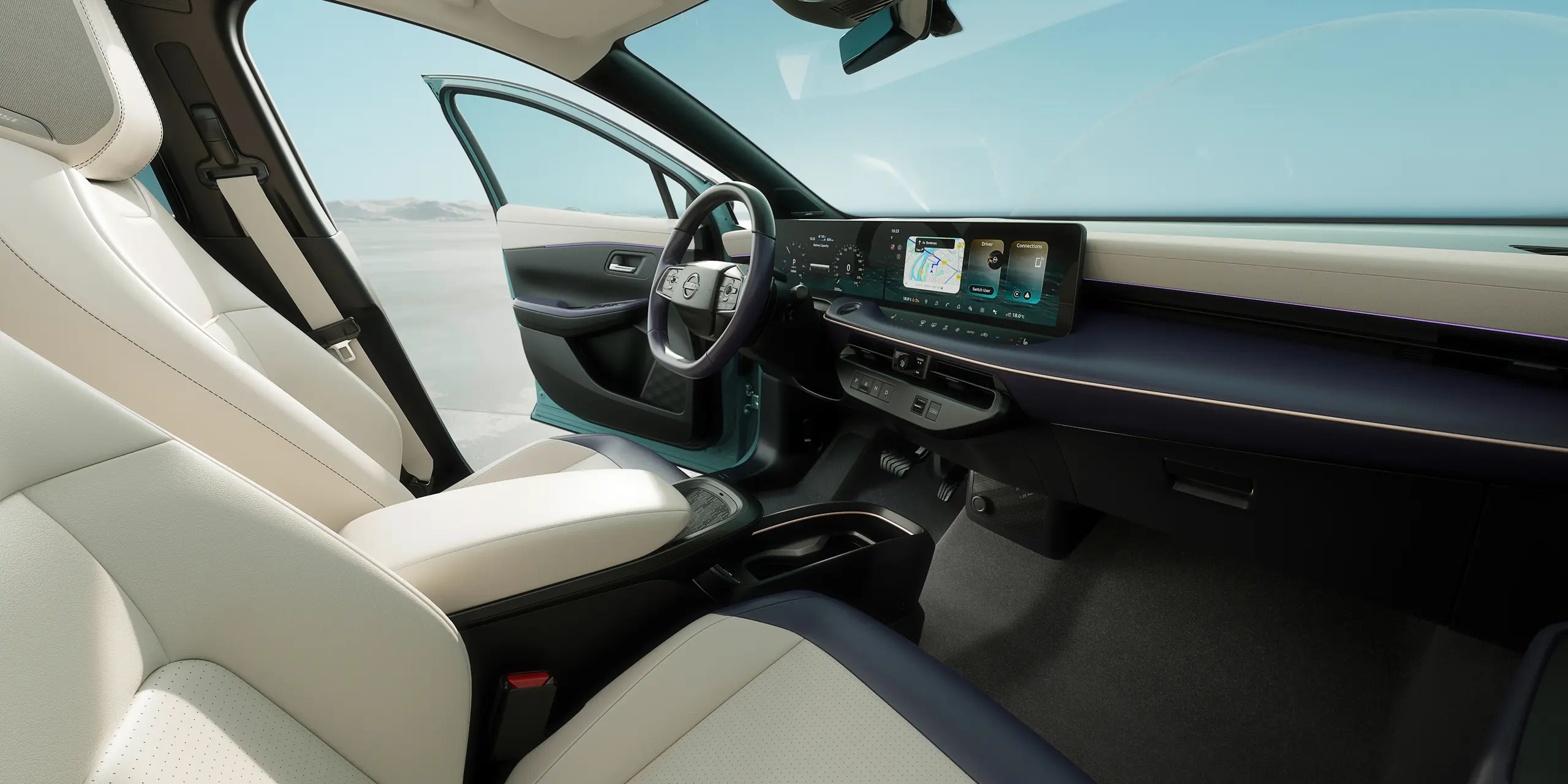 Beifahrersitz im Nissan LEAF
