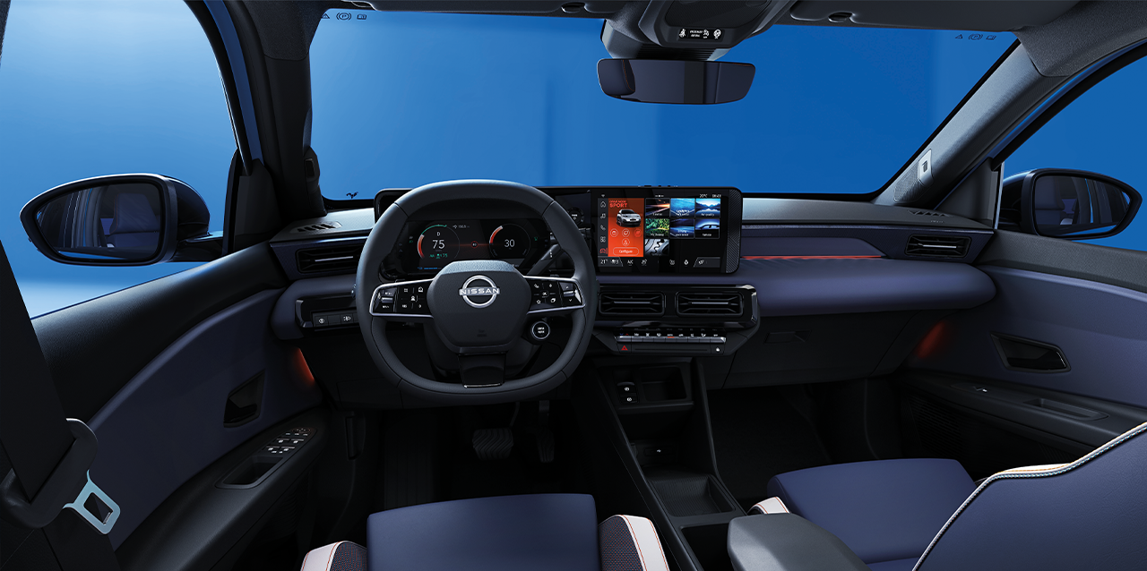 De cockpit van de Nieuwe Nissan MICRA van binnen gezien