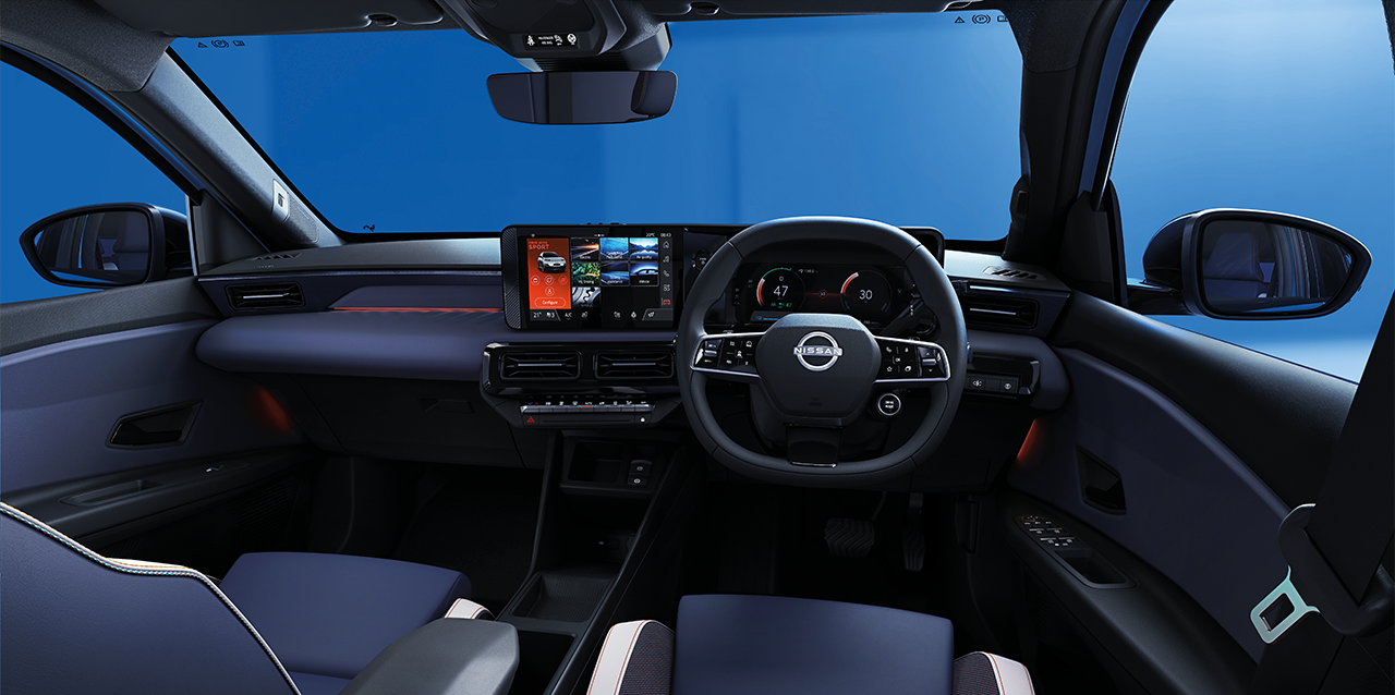 Inside view of the All-new Nissan MICRA cockpit
