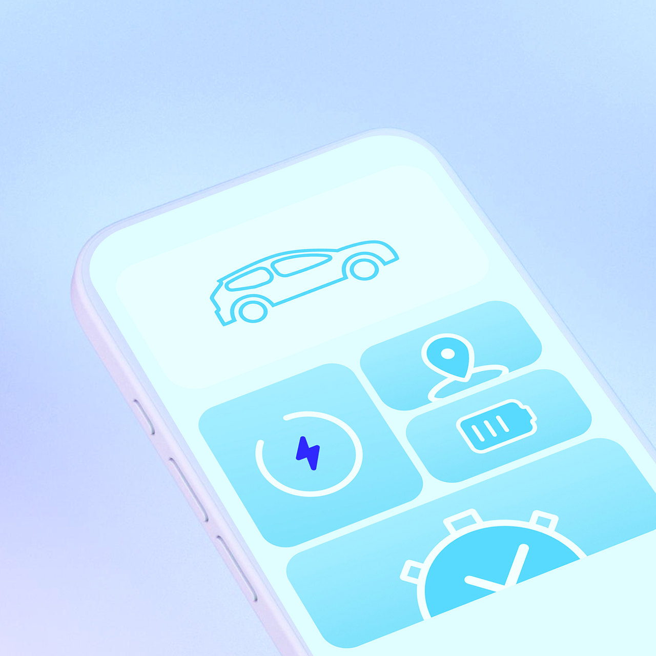 Une personne utilisant l’application Nissan