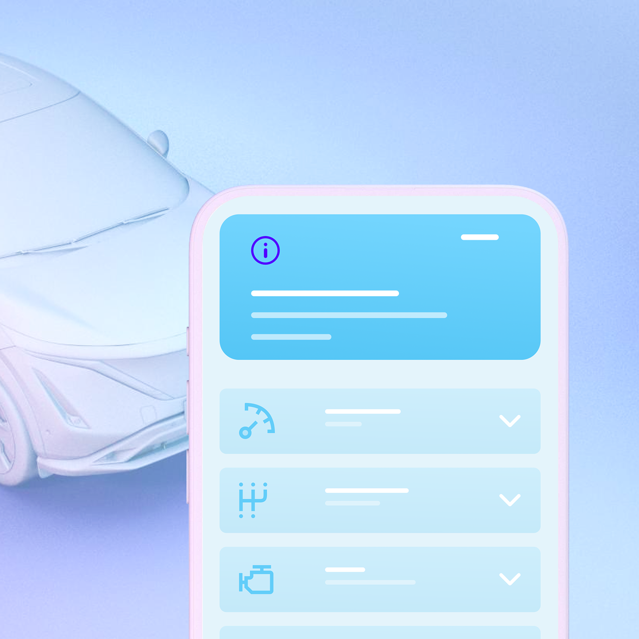Une personne utilisant l’application Nissan