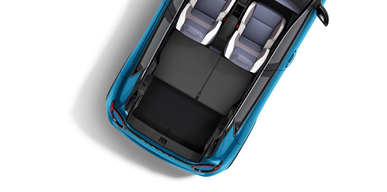 New Nissan MICRA top view showing boot capacity