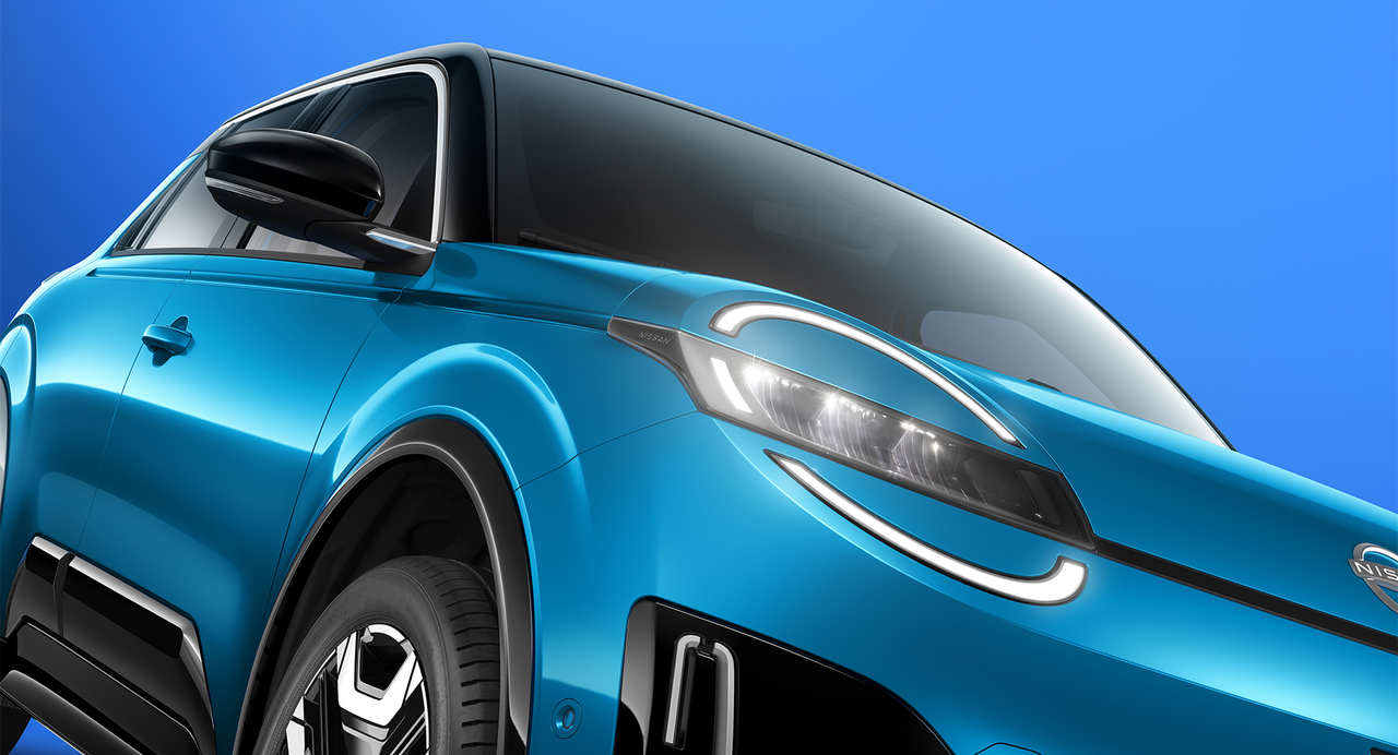 Primer plano de los faros del nuevo Nissan MICRA