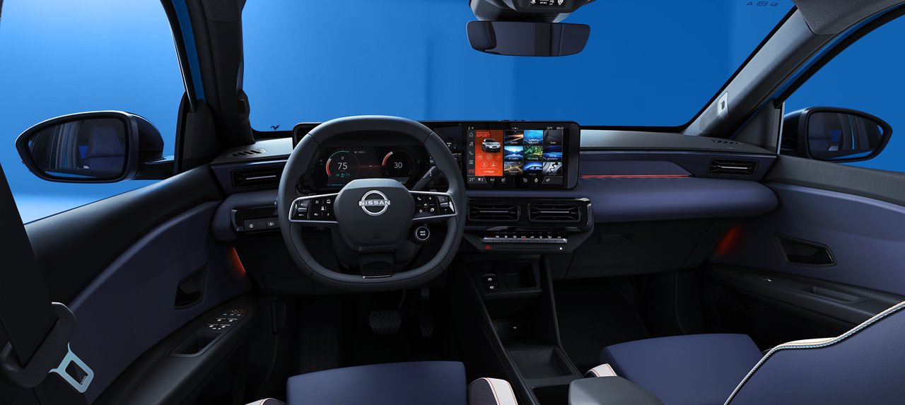 Vista interior del habitáculo del nuevo Nissan MICRA