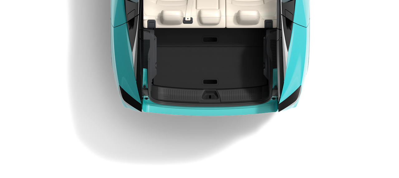 Nissan LEAF avec coffre ouvert