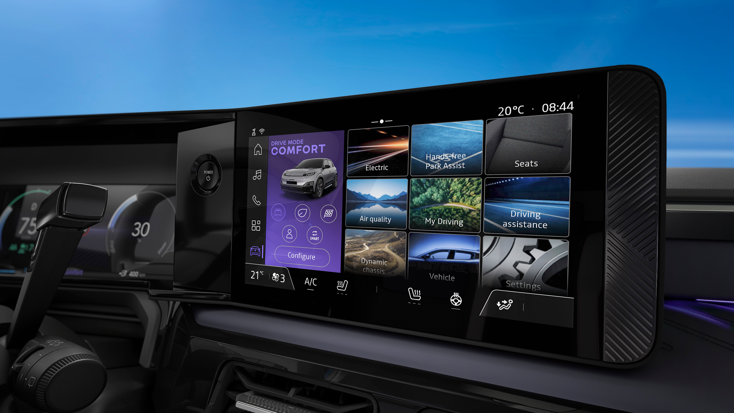 Vista de la pantalla multimedia del nuevo Nissan MICRA