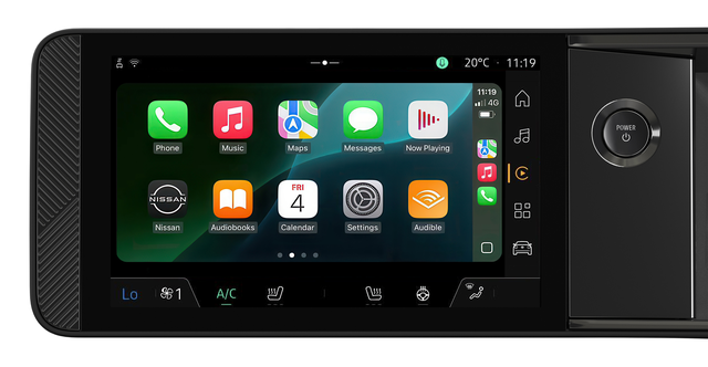View of the All-New Nissan MICRA multimedia screen