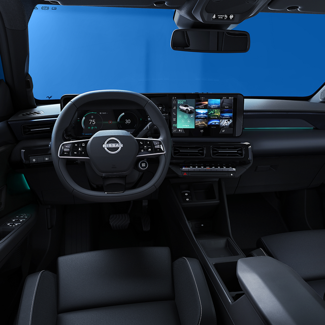 Binnenkant van de cockpit van de nieuwe Nissan MICRA - Eco