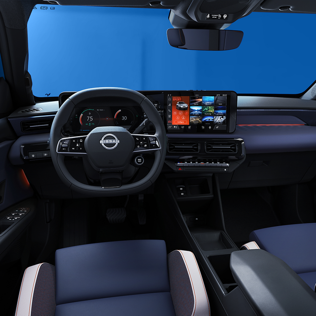 Binnenkant van de cockpit van de nieuwe Nissan MICRA - Sport