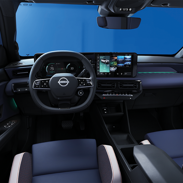 Binnenkant van de cockpit van de nieuwe Nissan MICRA - Eco