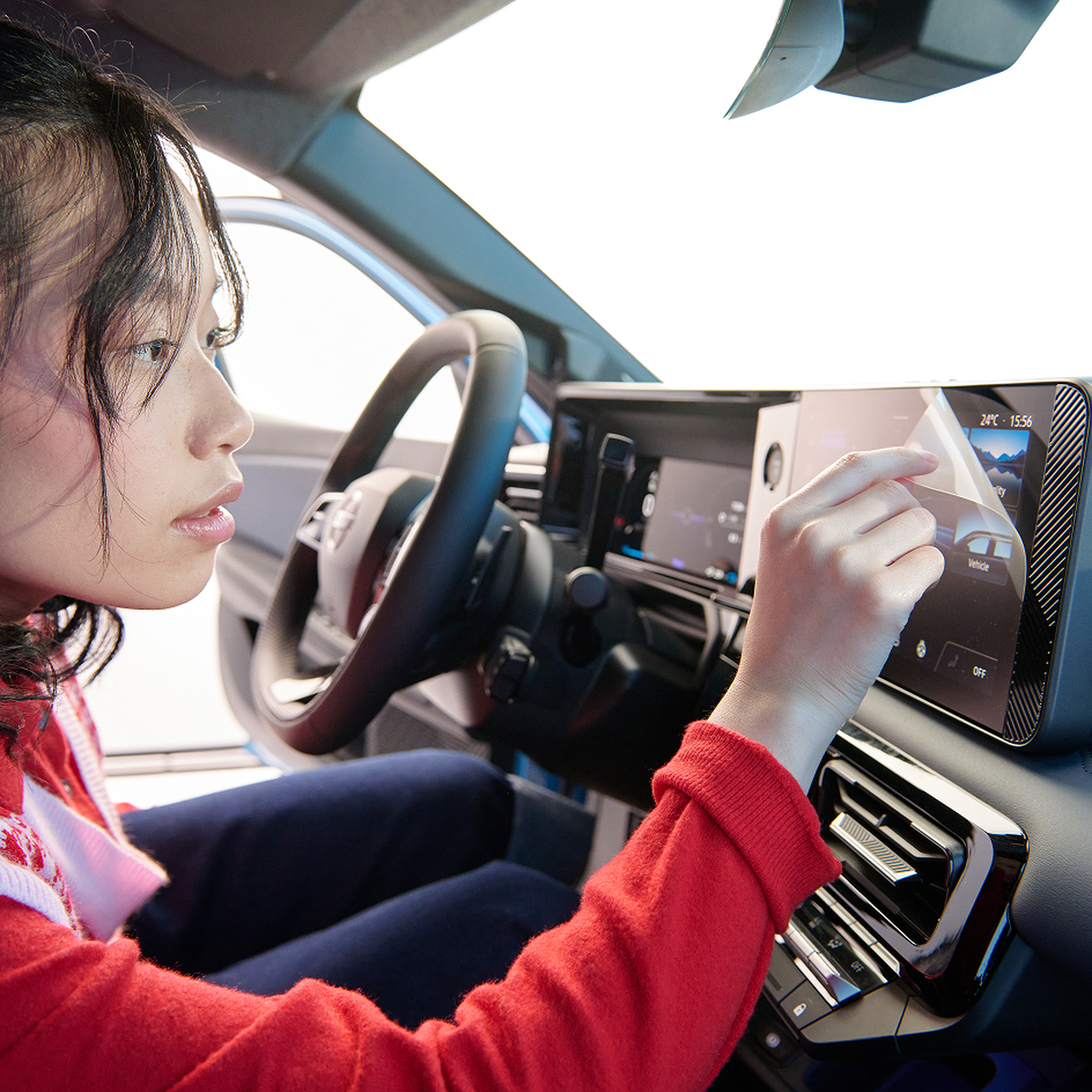 Slitstarkt skärmskydd för Nissan MICRA infotainment-display, antireflex och reptåligt.