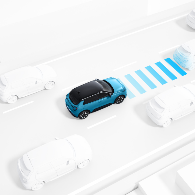 Illustration du régulateur de vitesse adaptatif - Nouvelle Nissan MICRA - Voiture électrique urbaine